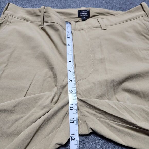 J Crew Mens Chino Shorts 34 Beige Deck Walking Stretch Beach Outdoor Hiking - Picture 3 of 8